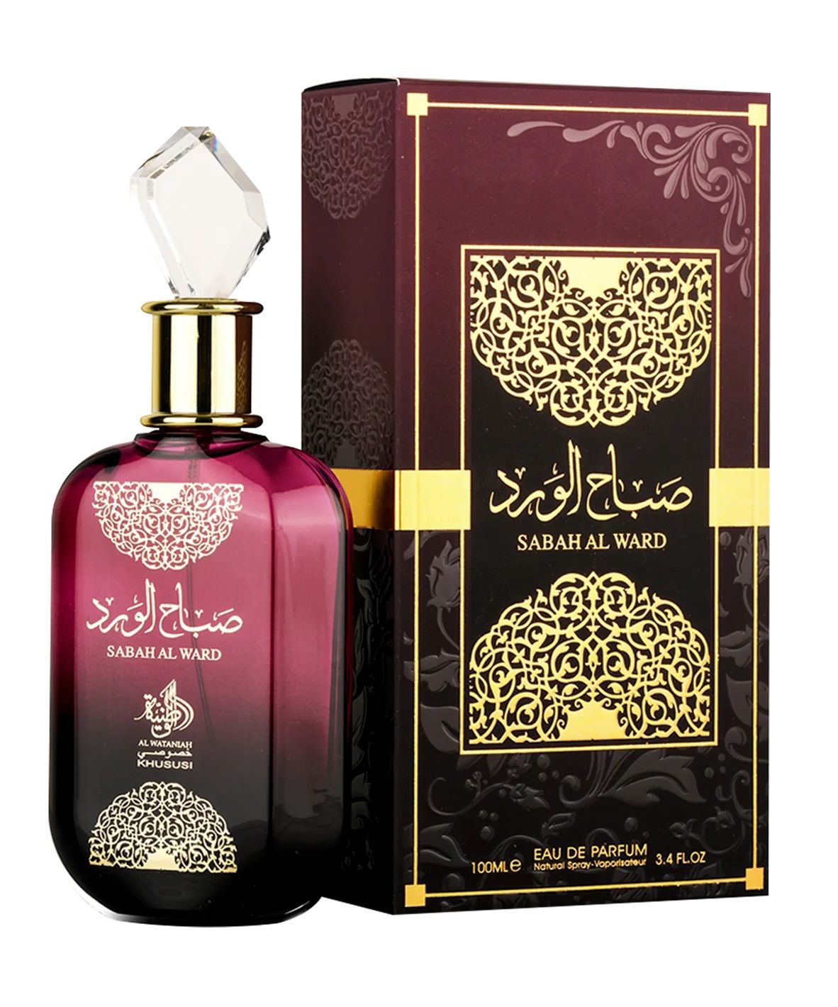Al Wataniah Sabah Al Ward Feminino Eau de Parfum 100ml - imagem 2
