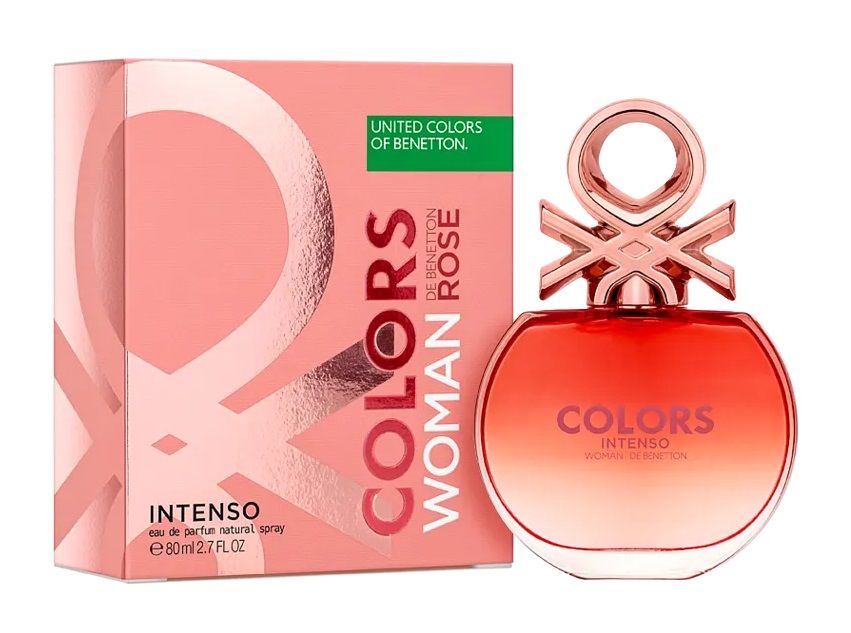 Benetton Colors Woman Rose Intenso Feminino Eau de Parfum 80ml - imagem 2