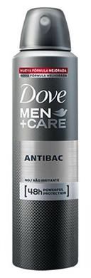 Desodorante Antitranspirante Aerosol Dove Men Care Antibac 150ml - imagem 1