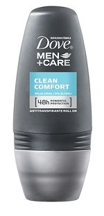 Desodorante Dove Men Care Clean Comfort Roll On 50ml - imagem 1