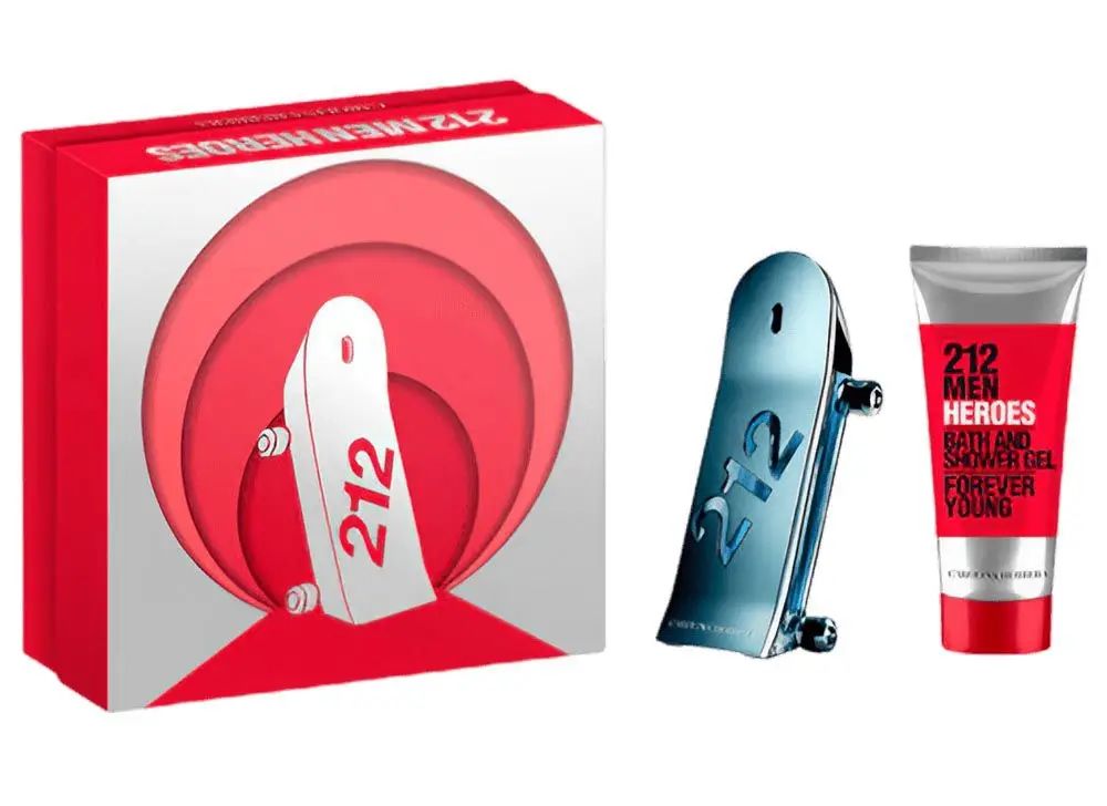 Kit 212 Heroes Masculino Eau de Toilette 90ml + Gel de Banho - imagem 1