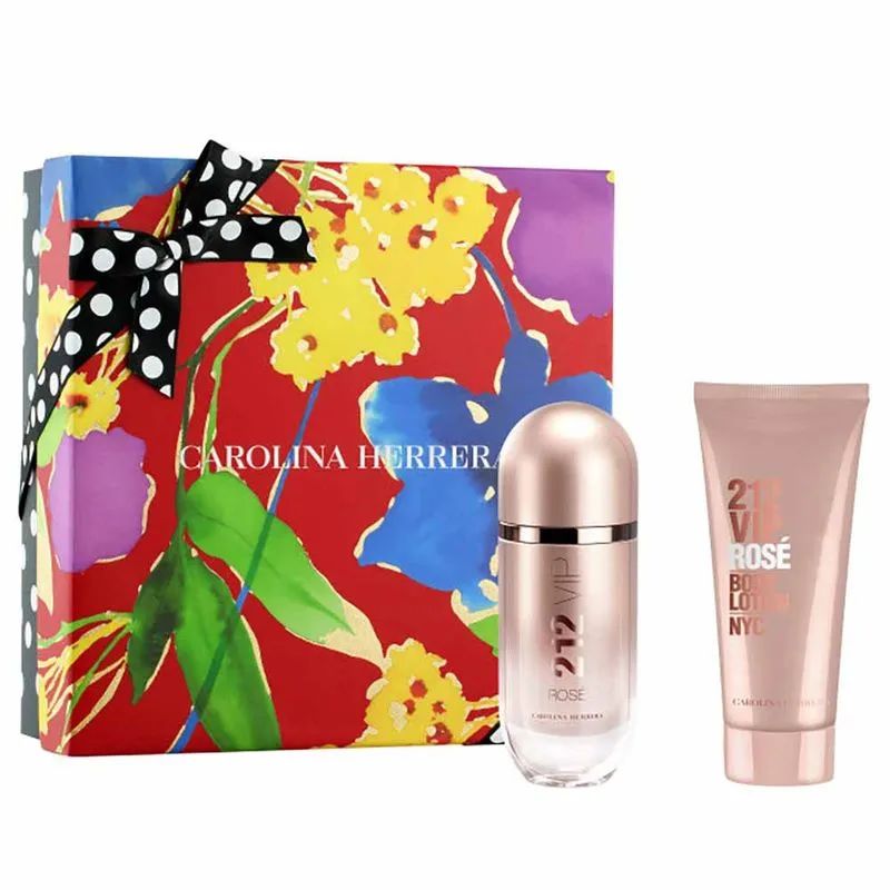 Kit 212 VIP Rose Feminino Eau de Toilette 80ml + Locao Corporal 100ml - imagem 1