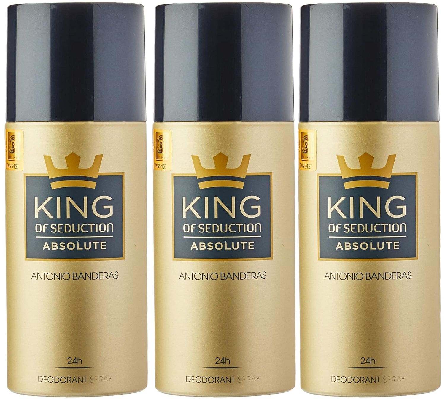 Kit 3 Desodorantes King Of Seduction Absolute - imagem 1