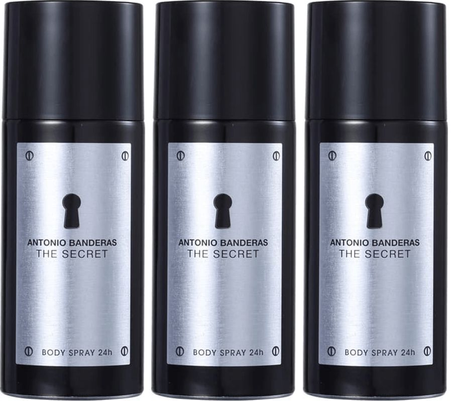 Kit 3 Desodorantes The Secret Masculino 150ml - imagem 1