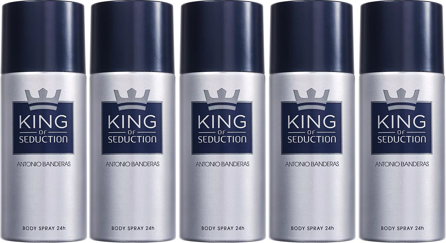 Kit 5 Desodorantes King Of Seduction - imagem 1