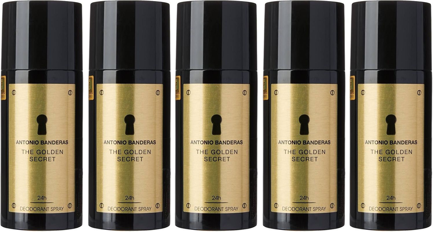 Kit 5 Desodorantes The Golden Secret Masculino 150ml - imagem 1