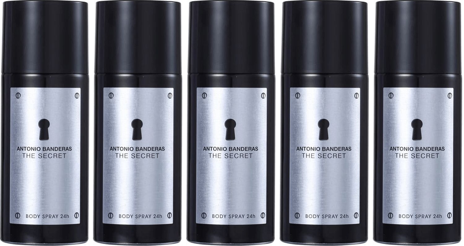 Kit 5 Desodorantes The Secret Masculino 150ml - imagem 1