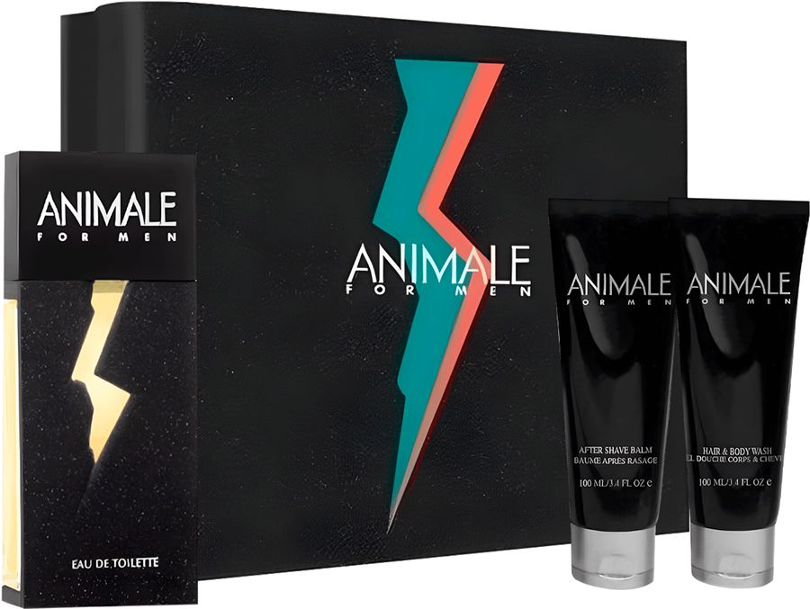 Kit Animale for Men Masculino Perfume 100ml + Gel de Banho + Po de Barba - imagem 1