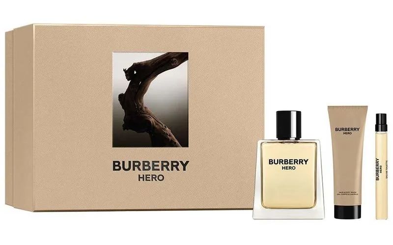 Kit Burberry Hero Masculino Eau de Toilette 100ml + Gel de Banho 75ml + Travel Size 10ml - imagem 1
