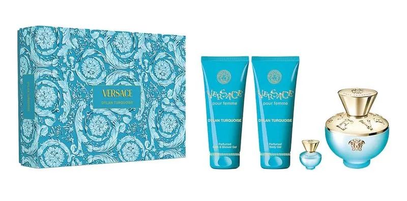 Kit Dylan Blue Turquoise Unissex Eau de Toilette 100ml Versace - imagem 1