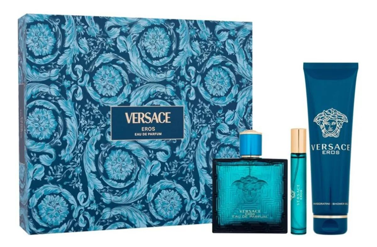 Kit Eros Masculino Eau de Toilette 100ml + Gel 100ml + Mini 10ml - imagem 1