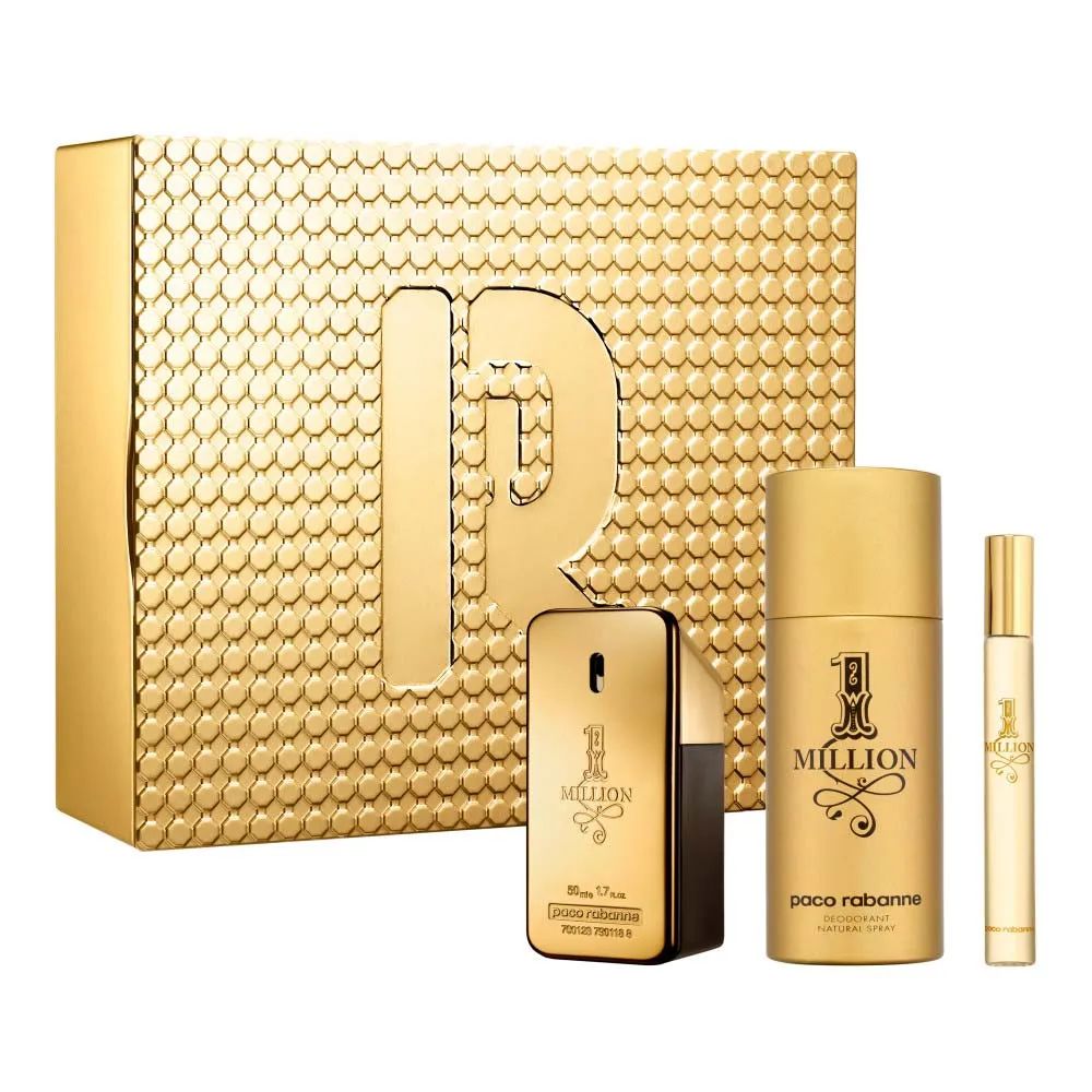 Kit Million Unissex Eau de Toilette 50ml + Desodorante 150ml + Mini 10ml - imagem 1