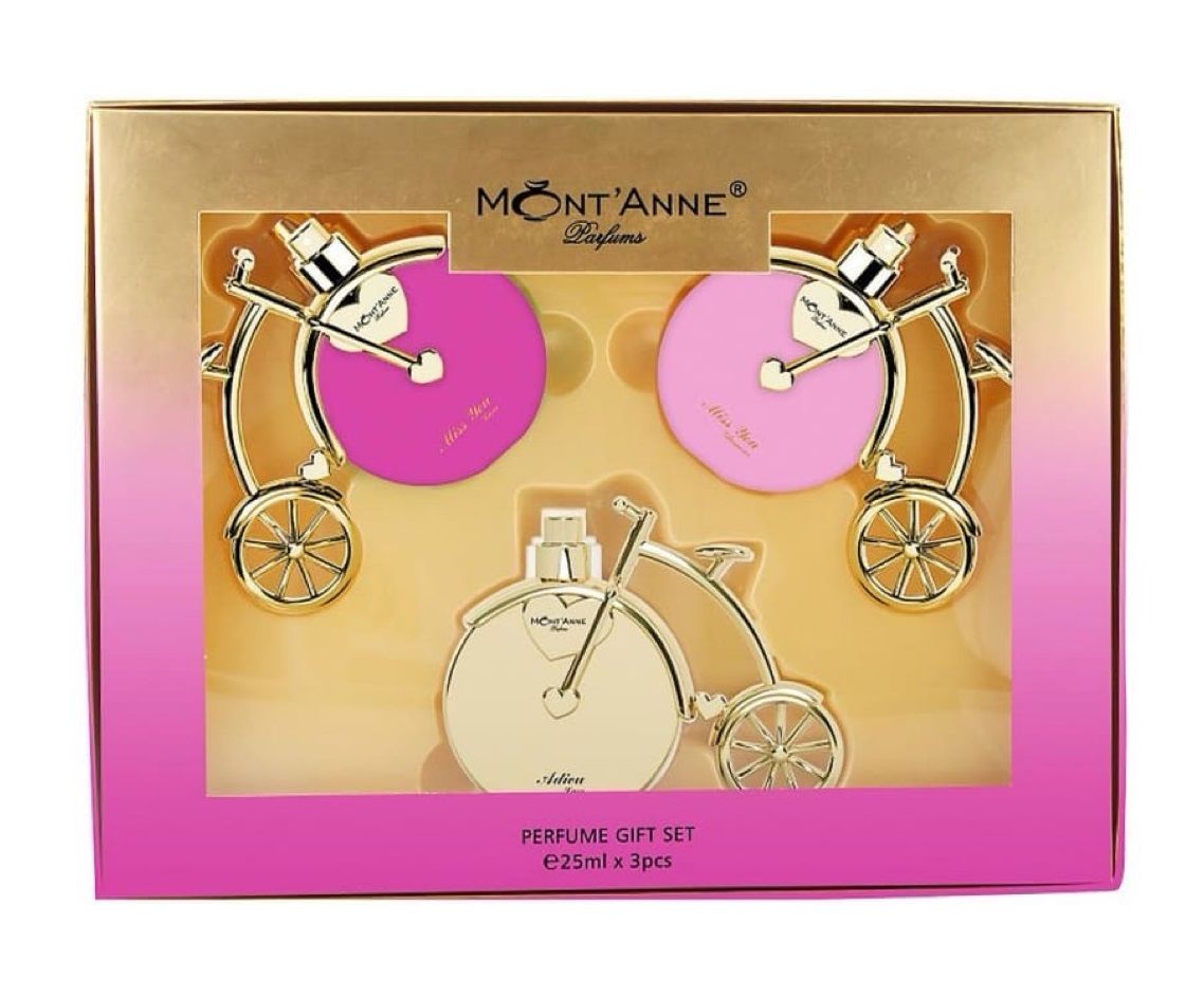 Kit Montanne 3 Mini 25ml Miss You Luxe Miss You Glamour Adrieu Luxe - imagem 1