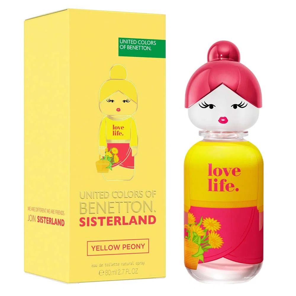 Perfume Sisterland United Colors Of Benetton Yellow Peony 80ml - imagem 2