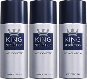 Kit 3 Desodorante King Of Seduction Masculino 150ml