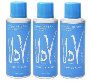 Kit 3 Desodorantes UDV Blue Masculino 200ml