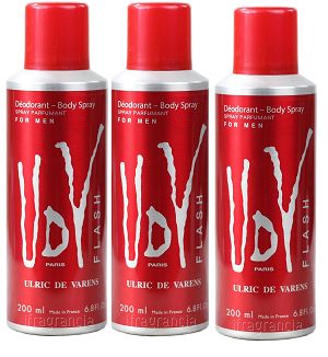 Kit 3 Desodorantes UDV Flash Masculino 200ml