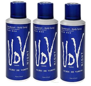 Kit 3 Desodorantes UDV Night Masculino 200ml