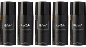 Kit 5 Desodorantes Black Seduction Masculino 150ml