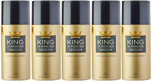 Kit 5 Desodorantes King of Seduction Absolute Masculino 150ml