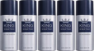 Kit 5 Desodorantes King Of Seduction Masculino 150ml
