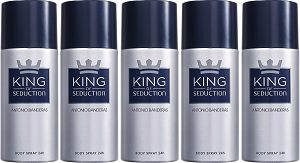 Kit 5 Desodorantes King Of Seduction Masculino 150ml