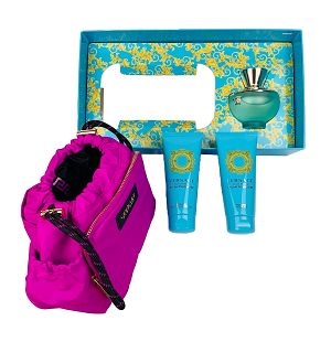 Kit Versace Dylan Blue Turquoise 100ml - Perfume Feminino - Eau De Parfum